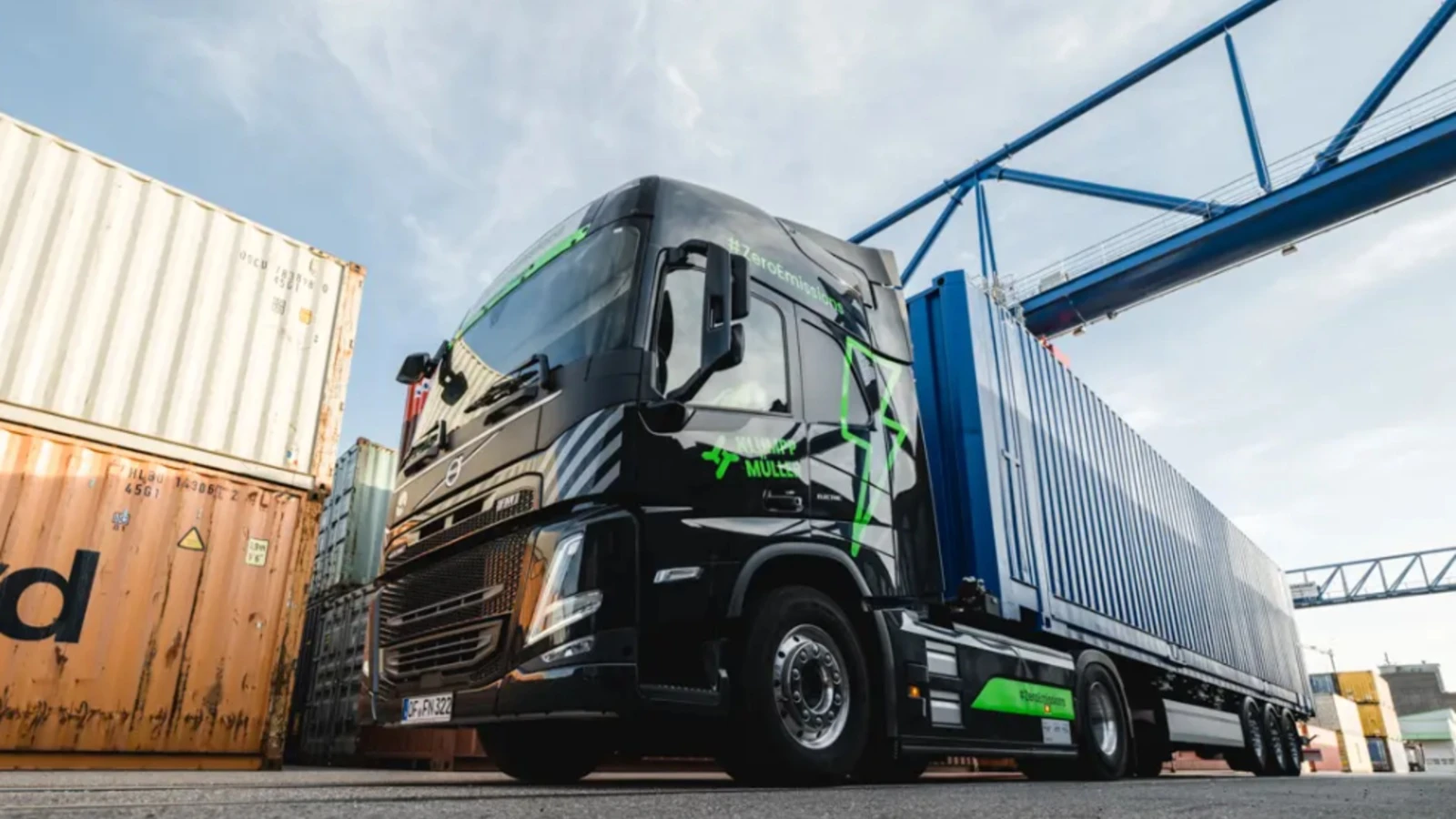 <p>Moderne Elektro-LKW</p>