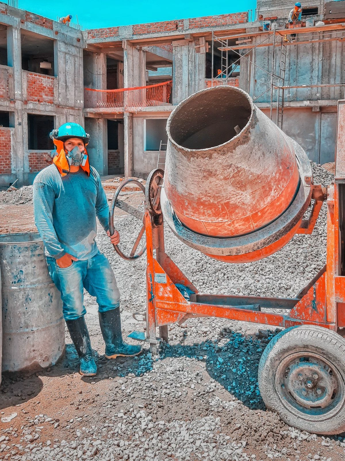 Schalung aufbauen