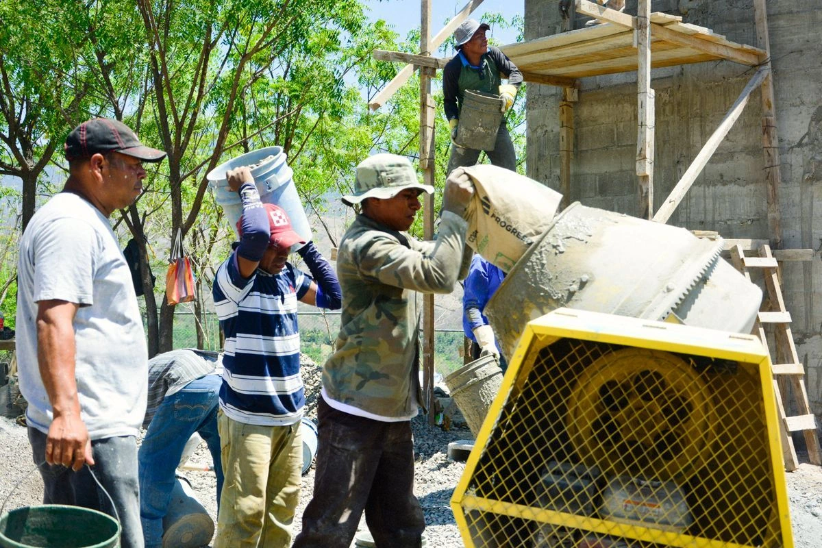 Beton einbringen