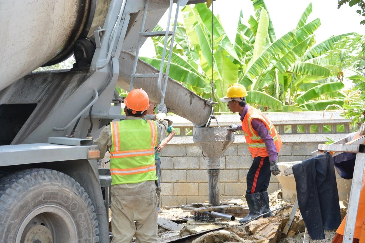 Beton einbringen